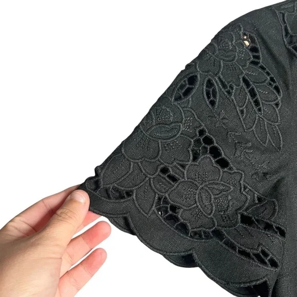 Kobi Halperin Lisa Dress Embroidered Linen Blend Lace Sheath Size XS - Picture 3 of 7